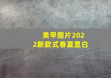 美甲图片2022新款式春夏显白