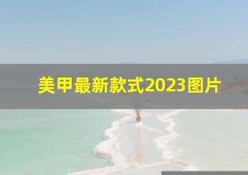 美甲最新款式2023图片