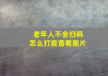 老年人不会扫码怎么打疫苗呢图片