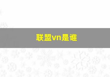 联盟vn是谁