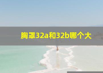 胸罩32a和32b哪个大