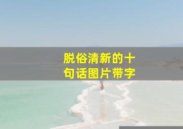 脱俗清新的十句话图片带字