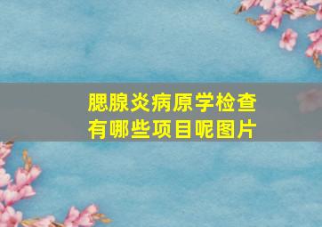 腮腺炎病原学检查有哪些项目呢图片