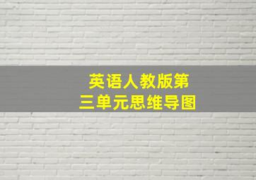 英语人教版第三单元思维导图