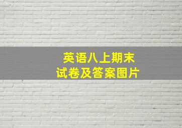 英语八上期末试卷及答案图片