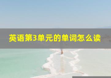 英语第3单元的单词怎么读