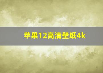 苹果12高清壁纸4k