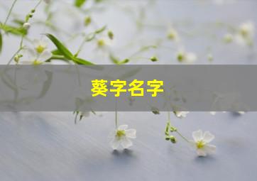 葵字名字