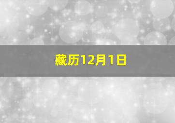 藏历12月1日