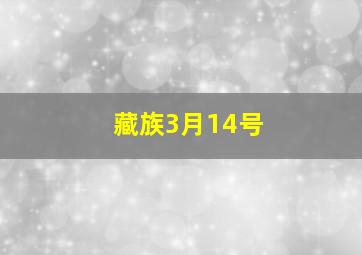 藏族3月14号