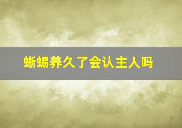 蜥蜴养久了会认主人吗