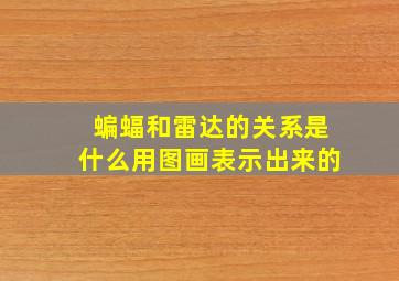 蝙蝠和雷达的关系是什么用图画表示出来的