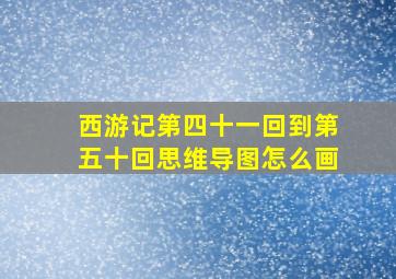 西游记第四十一回到第五十回思维导图怎么画