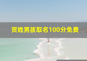 贺姓男孩取名100分免费