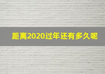 距离2020过年还有多久呢