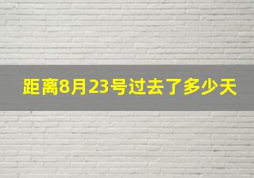 距离8月23号过去了多少天