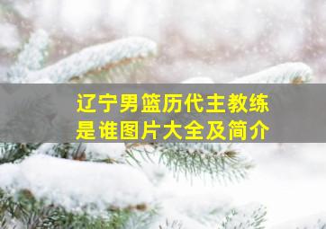 辽宁男篮历代主教练是谁图片大全及简介