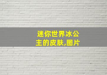 迷你世界冰公主的皮肤,图片