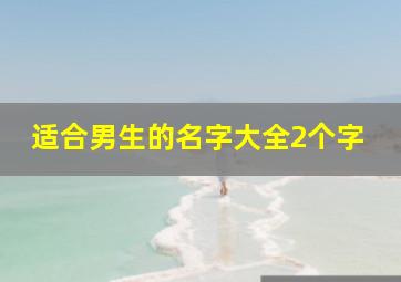 适合男生的名字大全2个字