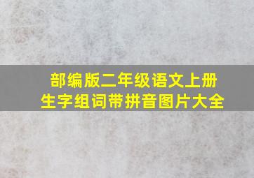 部编版二年级语文上册生字组词带拼音图片大全