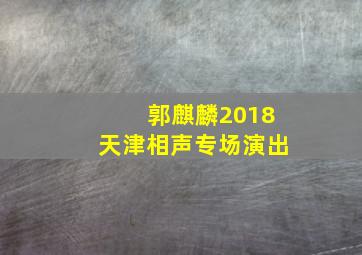 郭麒麟2018天津相声专场演出