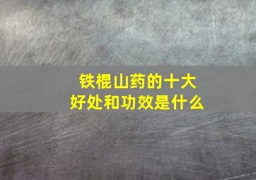 铁棍山药的十大好处和功效是什么