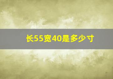 长55宽40是多少寸