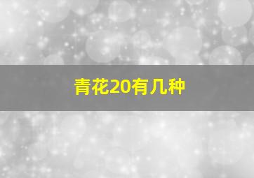 青花20有几种