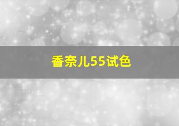 香奈儿55试色