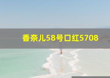 香奈儿58号口红5708