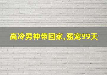 高冷男神带回家,强宠99天