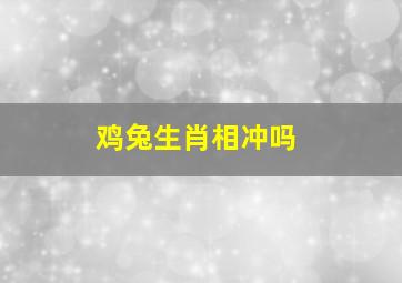 鸡兔生肖相冲吗