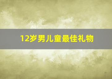 12岁男儿童最佳礼物