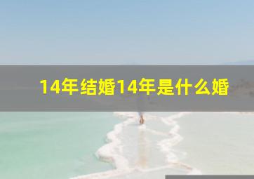 14年结婚14年是什么婚