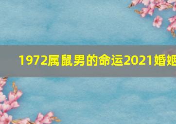 1972属鼠男的命运2021婚姻