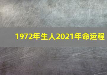 1972年生人2021年命运程