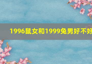 1996鼠女和1999兔男好不好