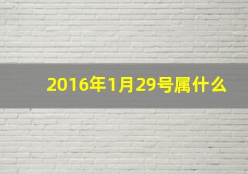 2016年1月29号属什么