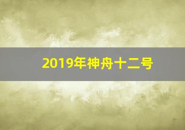 2019年神舟十二号