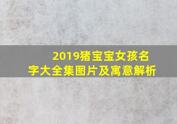 2019猪宝宝女孩名字大全集图片及寓意解析