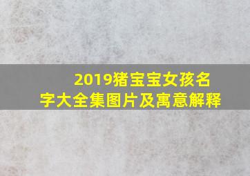 2019猪宝宝女孩名字大全集图片及寓意解释