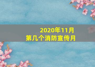 2020年11月第几个消防宣传月