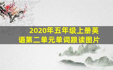 2020年五年级上册英语第二单元单词跟读图片