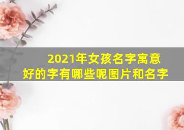 2021年女孩名字寓意好的字有哪些呢图片和名字