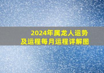 2024年属龙人运势及运程每月运程详解图