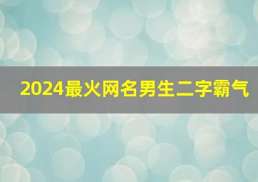 2024最火网名男生二字霸气