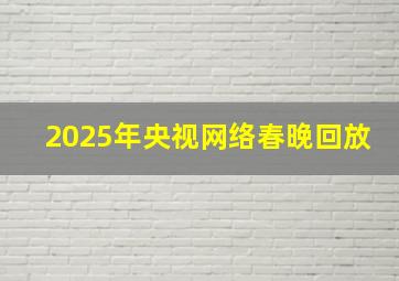 2025年央视网络春晚回放