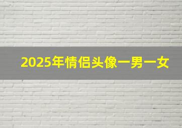 2025年情侣头像一男一女