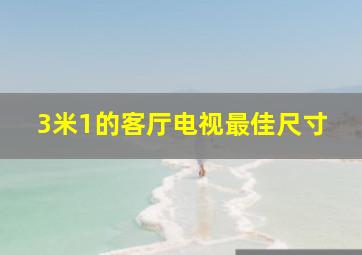 3米1的客厅电视最佳尺寸