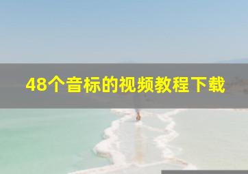 48个音标的视频教程下载